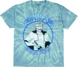 Bleach Women's Grimmjow Jeagerjaques Junior's Tie-Dye Boyfriend Fit Short Sleeve T-Shirt