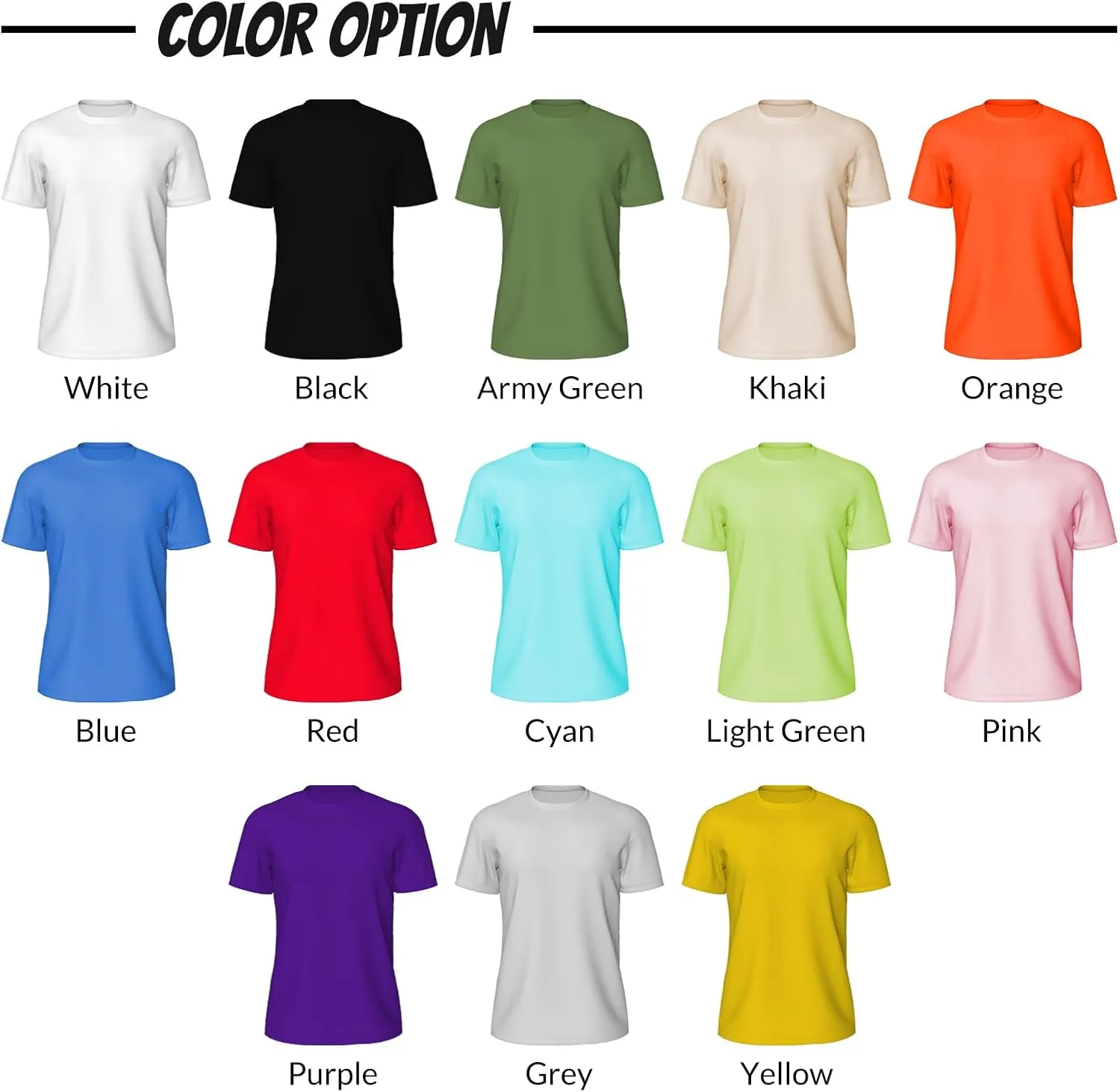 Custom T Shirts for Men Women, Personalized Funny Shirt Design with Your Name Logo Text Print, Design Your Own Shirts