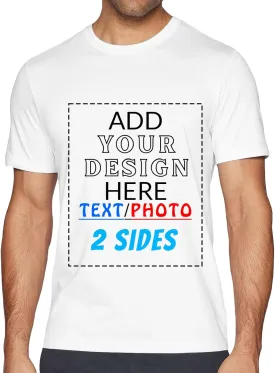 Custom T Shirts for Men Women, Personalized Funny Shirt Design with Your Name Logo Text Print, Design Your Own Shirts