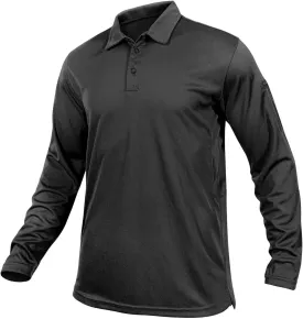 GYMELITE Men's Golf Polo Shirt Short & Long Sleeve Polo Shirts Dry Moisture Wicking Performance Outdoor Casual Collar Shirt