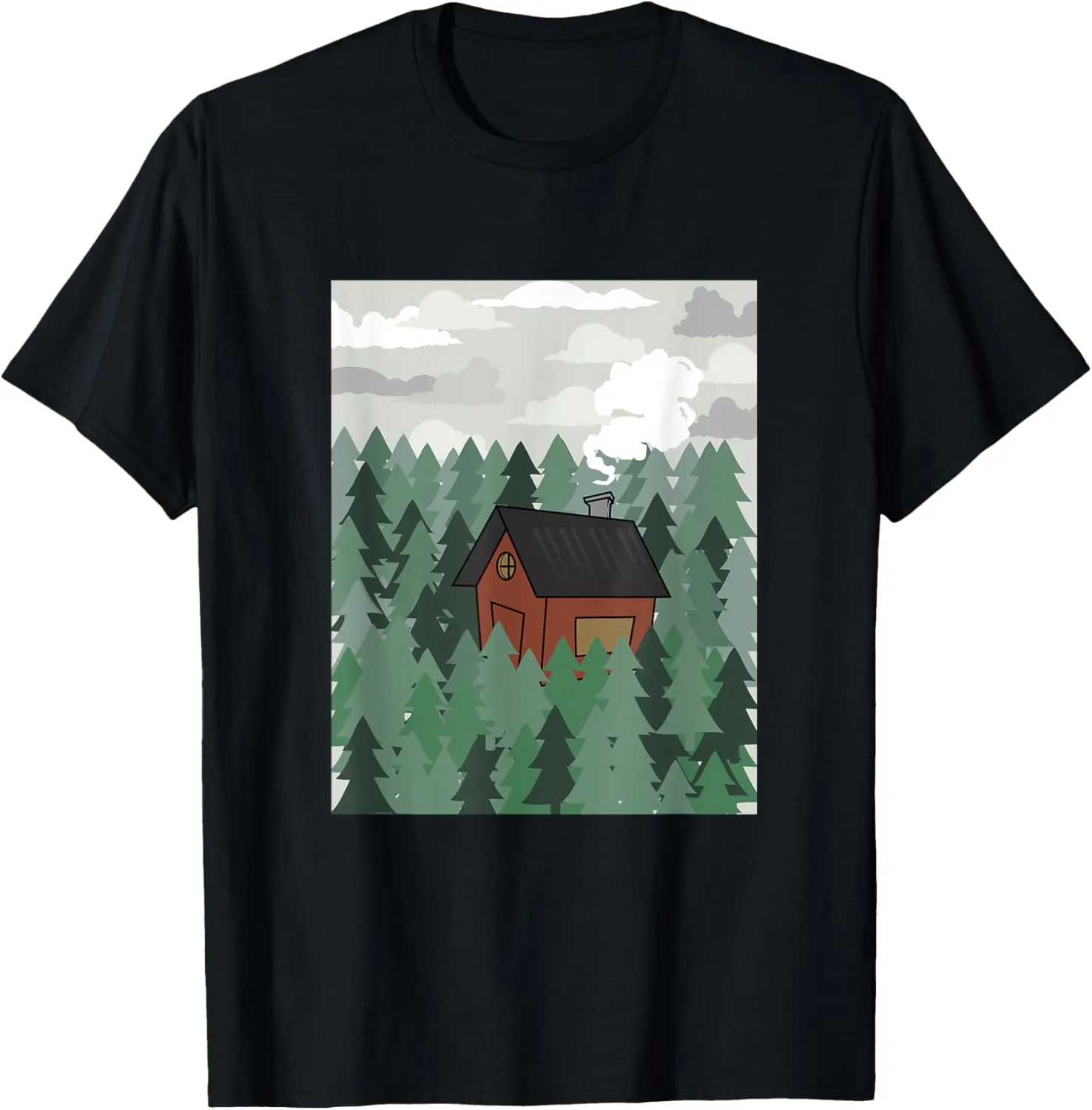 House In The Woods - Nature Outdoor Hiking Travel Adventure T-Shirt