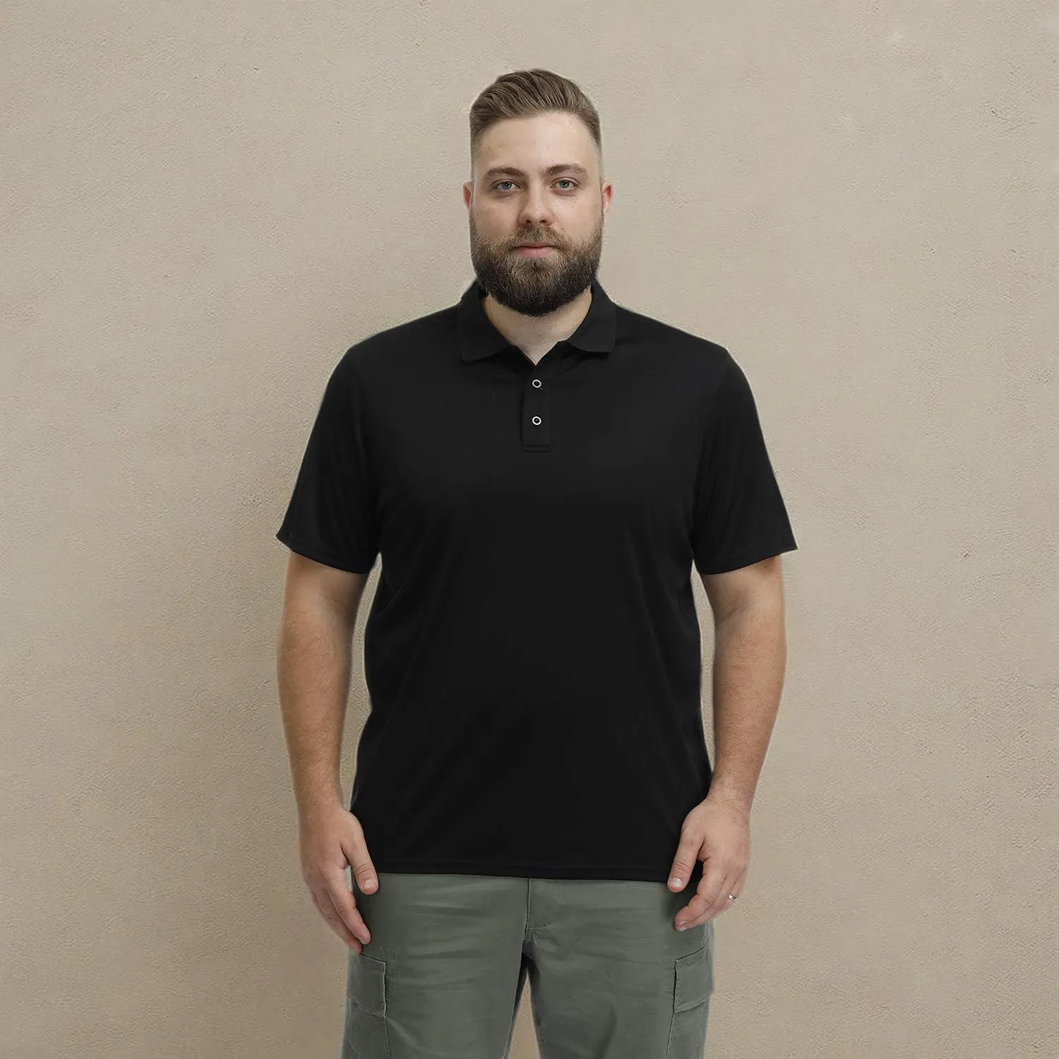MOHEEN Men's Golf Shirts Short Sleeve Moisture Wicking Polo T-Shirts Athletic Quick Dry Fit Performance Collared UPF 50 