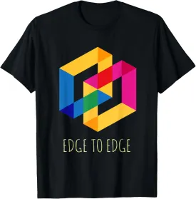 Square Geometric Abstract Line Pattern Retro Modern Shapes T-Shirt